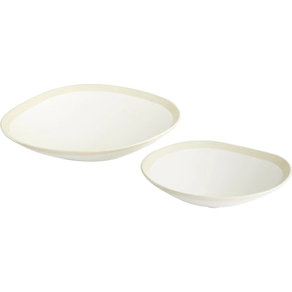 Laura Bowl by Cyan Design in white. Made from ceramic in a modern style.