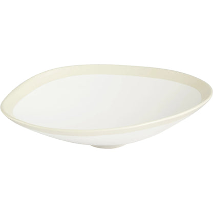 Laura Bowl by Cyan Design in white. Made from ceramic in a modern style.