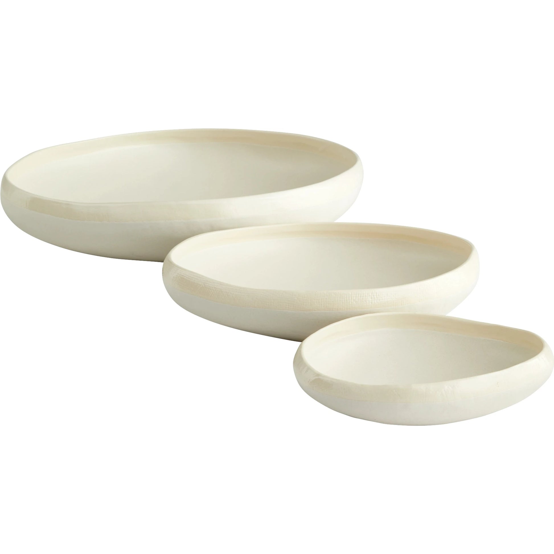 Elon Bowl by Cyan Design in white. Made from ceramic in a modern style.