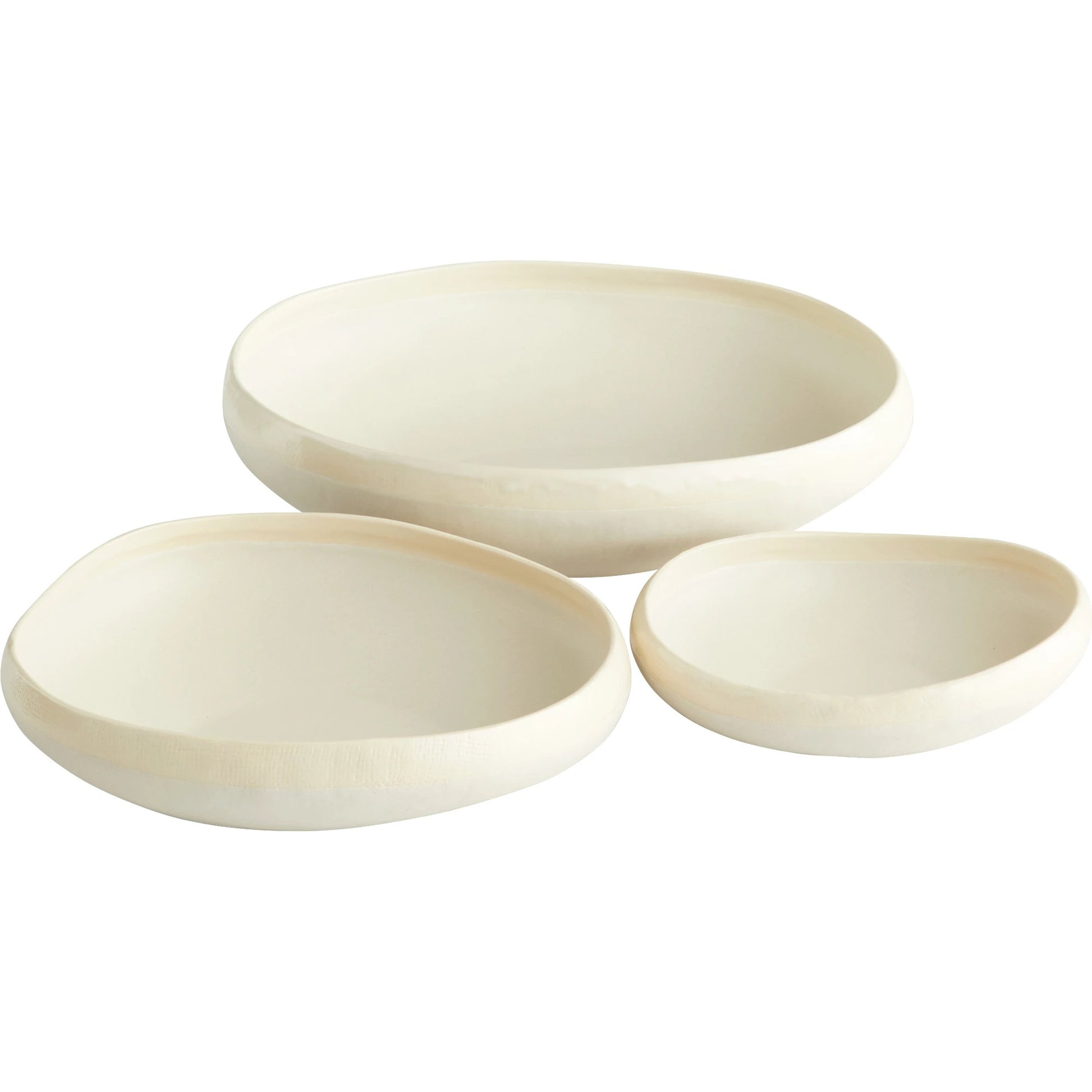 Elon Bowl by Cyan Design in white. Made from ceramic in a modern style.