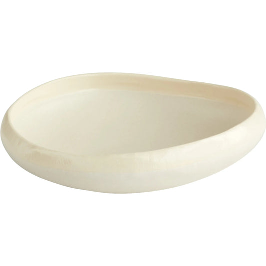 Elon Bowl by Cyan Design in white. Made from ceramic in a modern style.