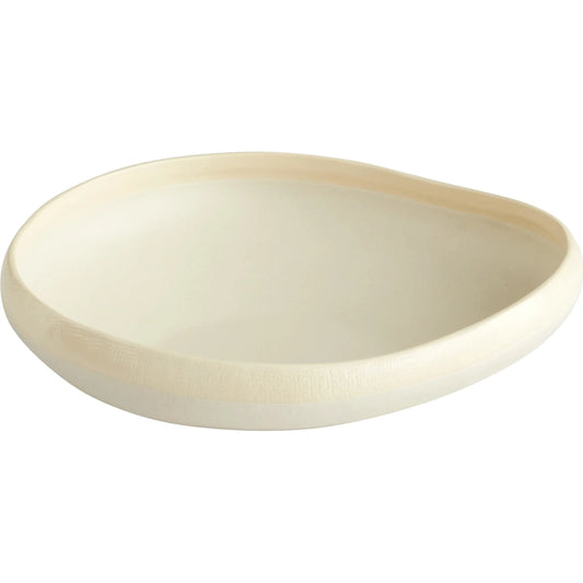 Elon Bowl by Cyan Design in white. Made from ceramic in a modern style.