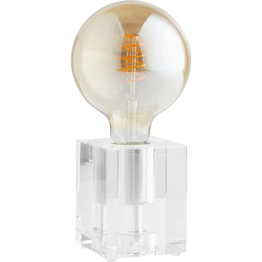 Translucense Table Lamp by Cyan Design in clear. Made from crystal in a modern style.