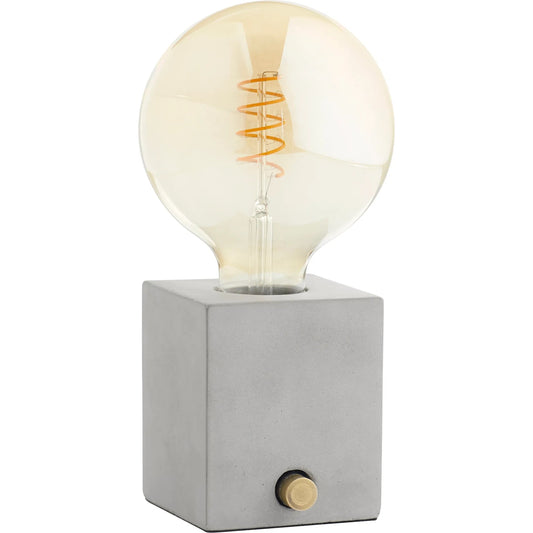 Inversion Table Lamp by Cyan Design in grey. Made from concrete in a modern style.