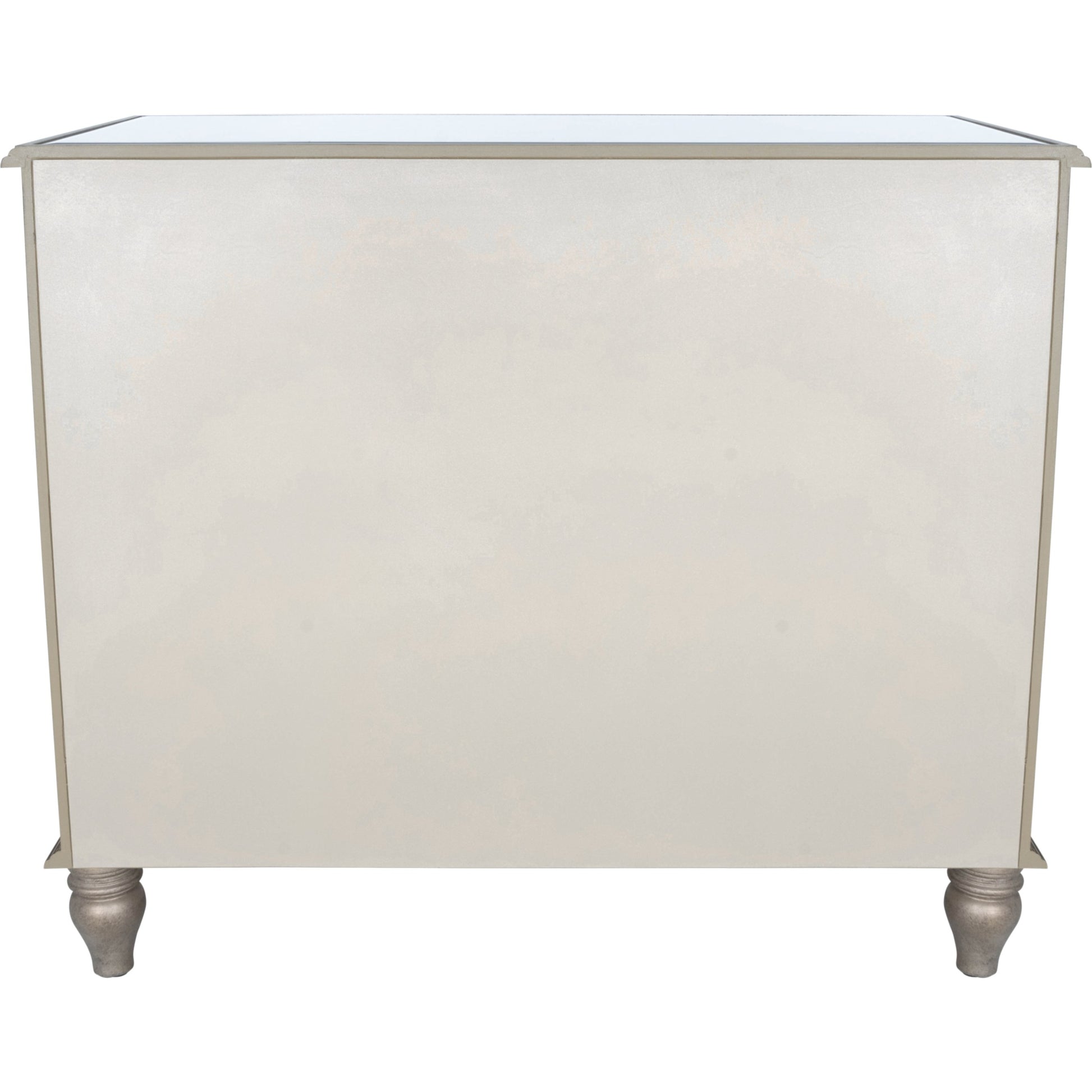 Laflin Mirrored Console Chest by Butler Specialty Company in silver and mirror. Made from poplar solids, mdf, mirrored glass in a transitional style.
