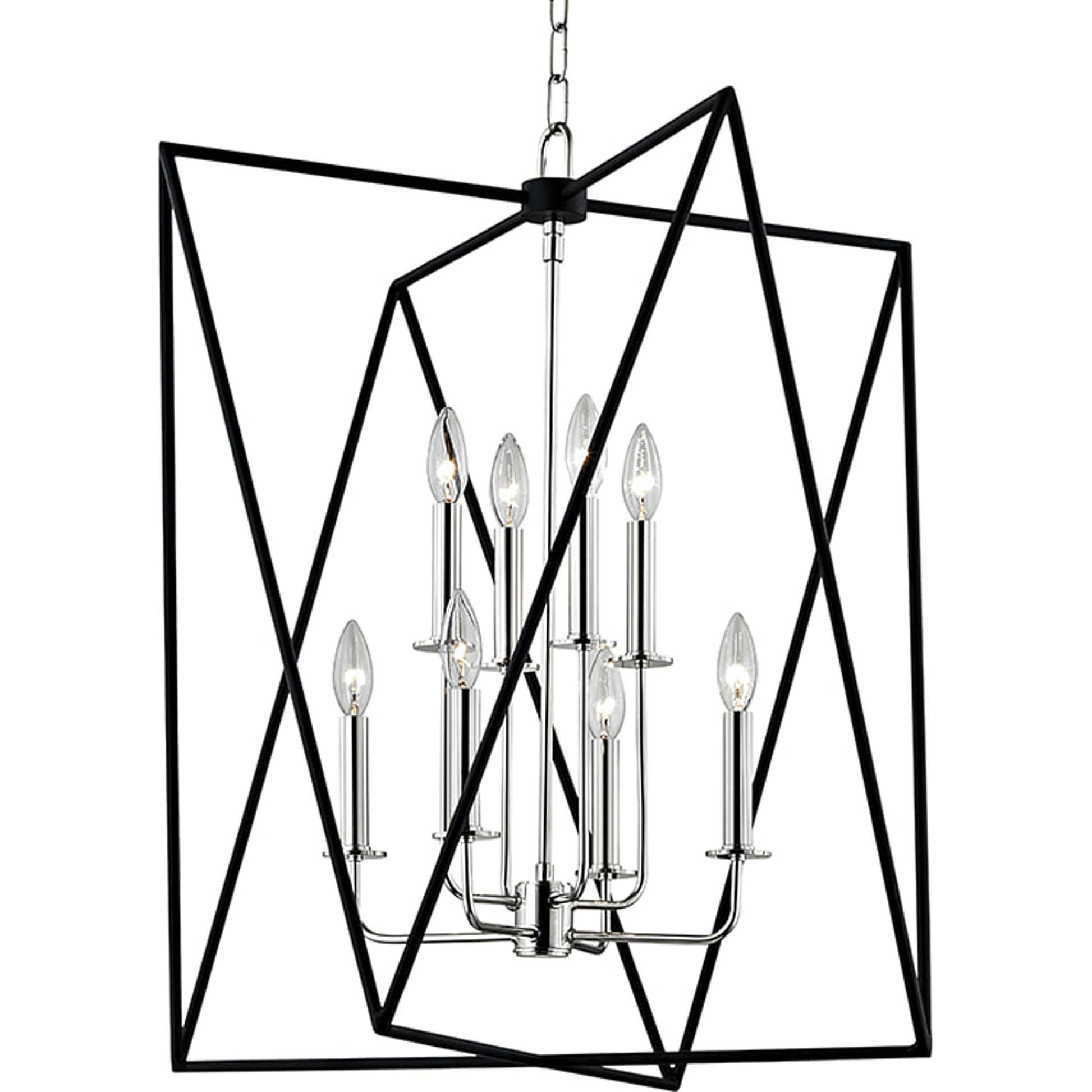 Laszlo Pendant by Hudson Valley in aged brass. Made from steel in a transitional style.