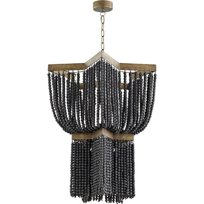 Estrella II Hammock Pendant by Cyan Design in tinted raw iron. Made from iron, jute, wood in a modern style.