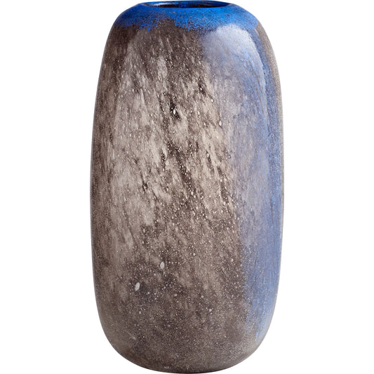 Bluesposion Vase by Cyan Design in black, blue. Made from glass in a modern style.