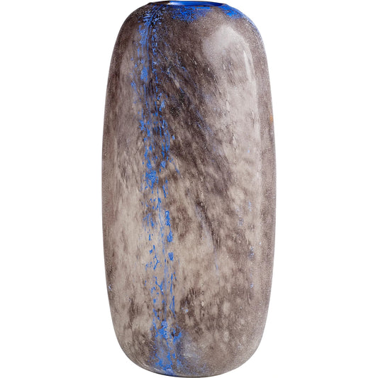 Bluesposion Vase by Cyan Design in black, blue. Made from glass in a modern style.