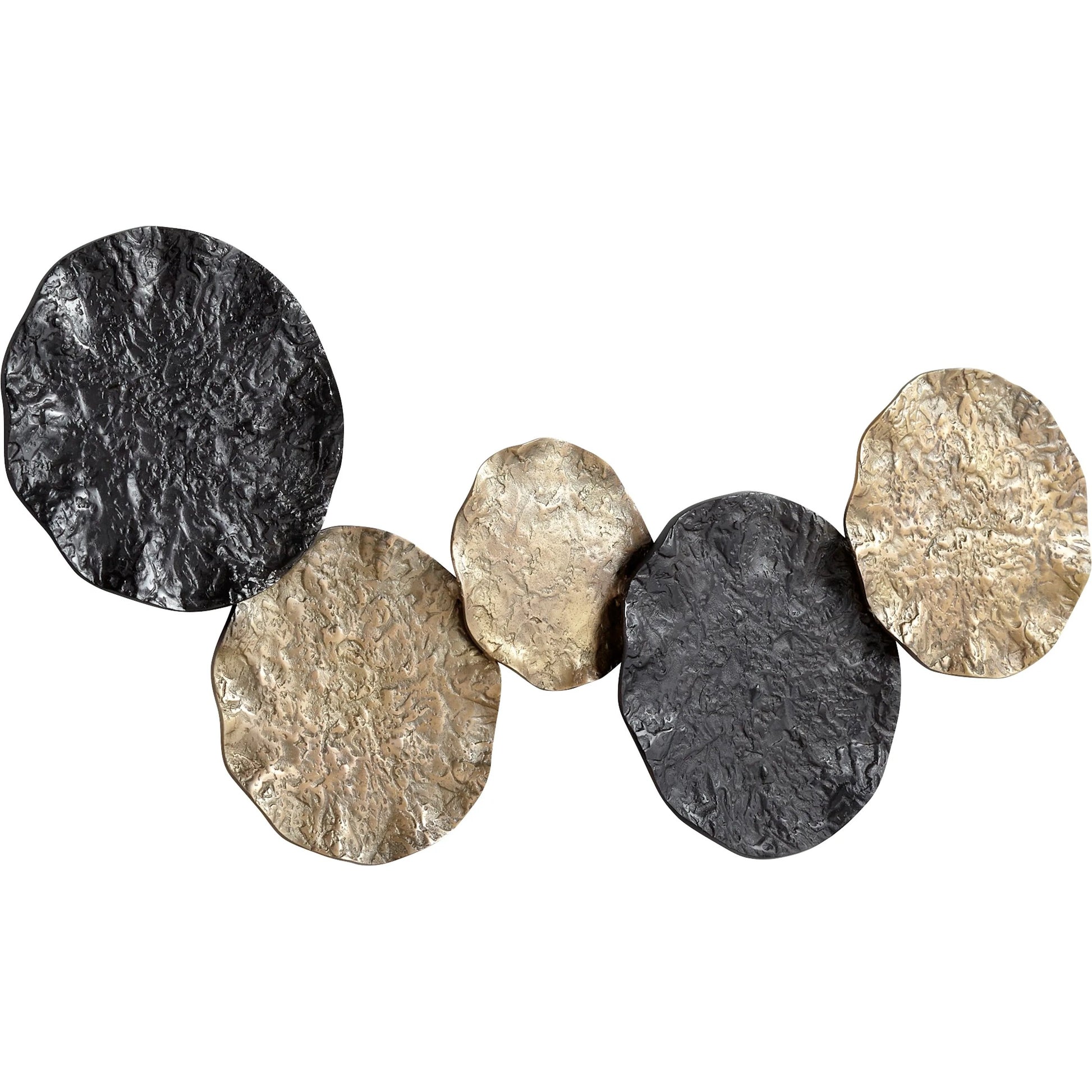 Conch Wall Art by Cyan Design in antique brass, black. Made from aluminum in a modern style.