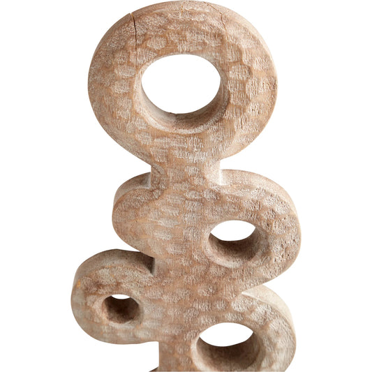 Zulu Sculpture #1 by Cyan Design in weathered grey. Made from wood in a modern style.