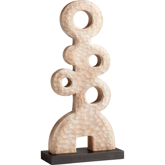 Zulu Sculpture #1 by Cyan Design in weathered grey. Made from wood in a modern style.