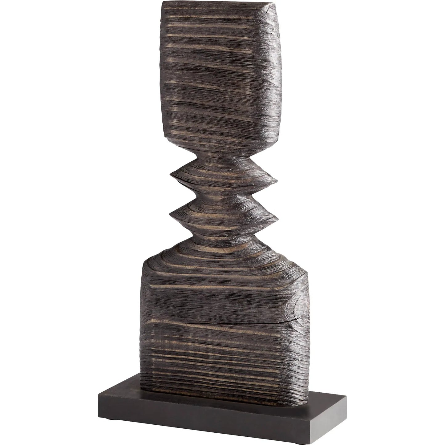 001 SI-1987020 | Primary Silo | Dark Square Sculpture by Cyan Design in black. Made from wood in a modern style.