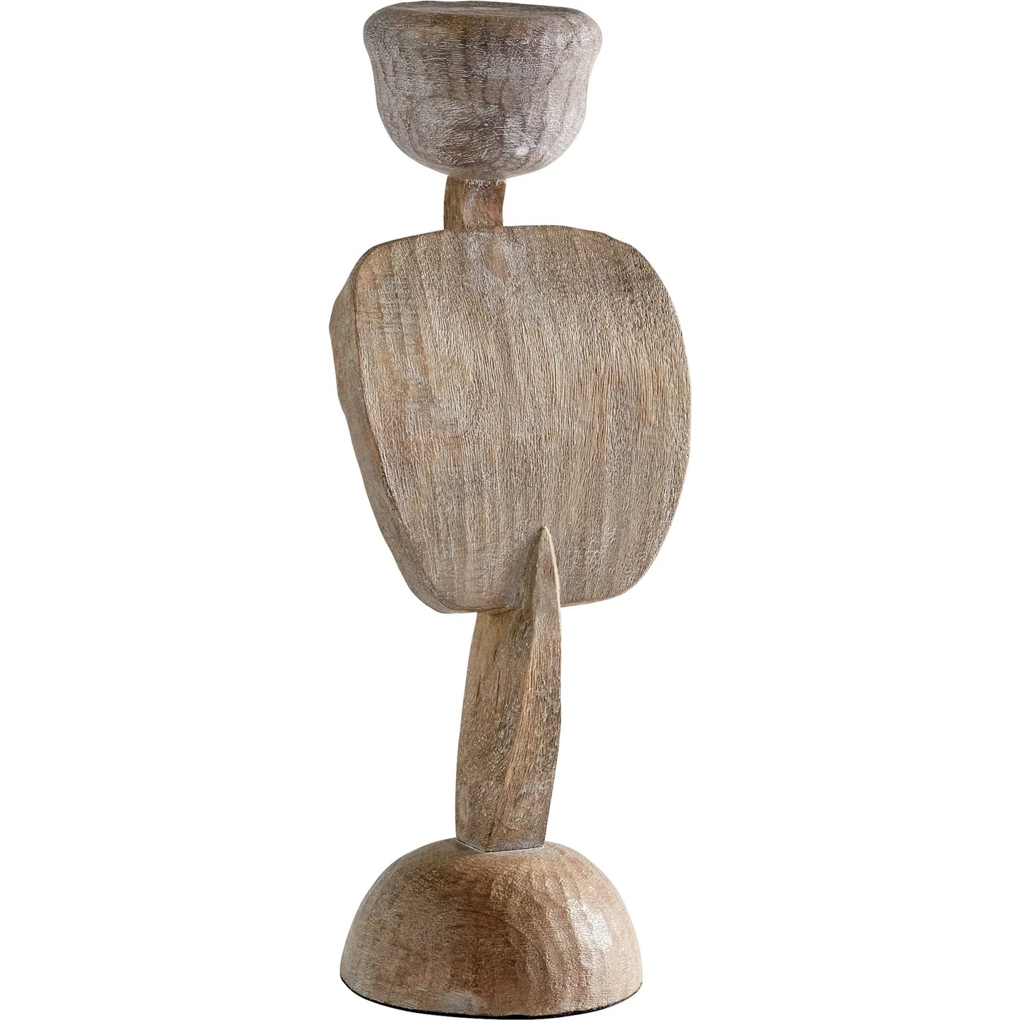 001 SI-1986980 | Primary Silo | Chakra Sculpture by Cyan Design in weathered grey. Made from wood in a modern style.
