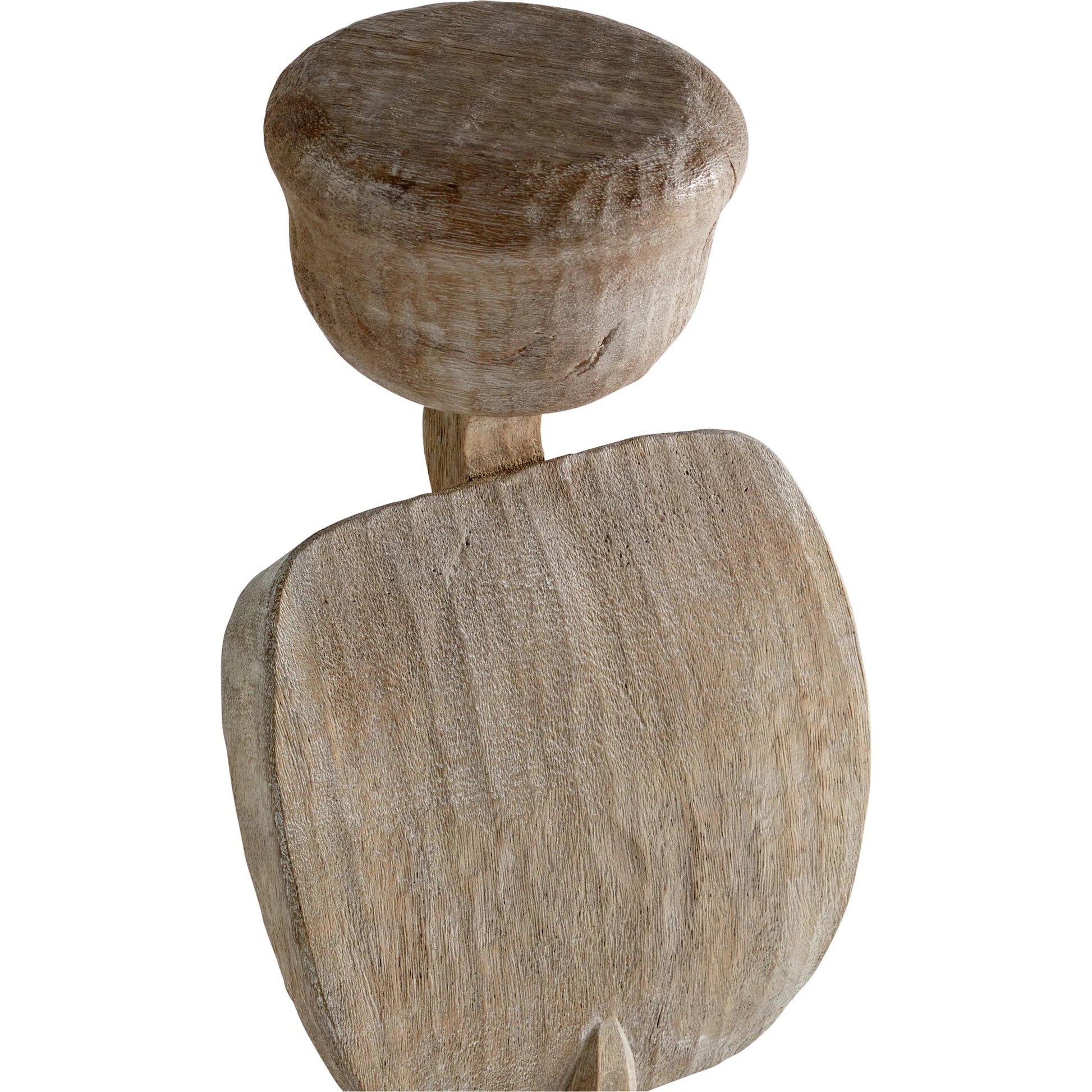 Chakra Sculpture by Cyan Design in weathered grey. Made from wood in a modern style.