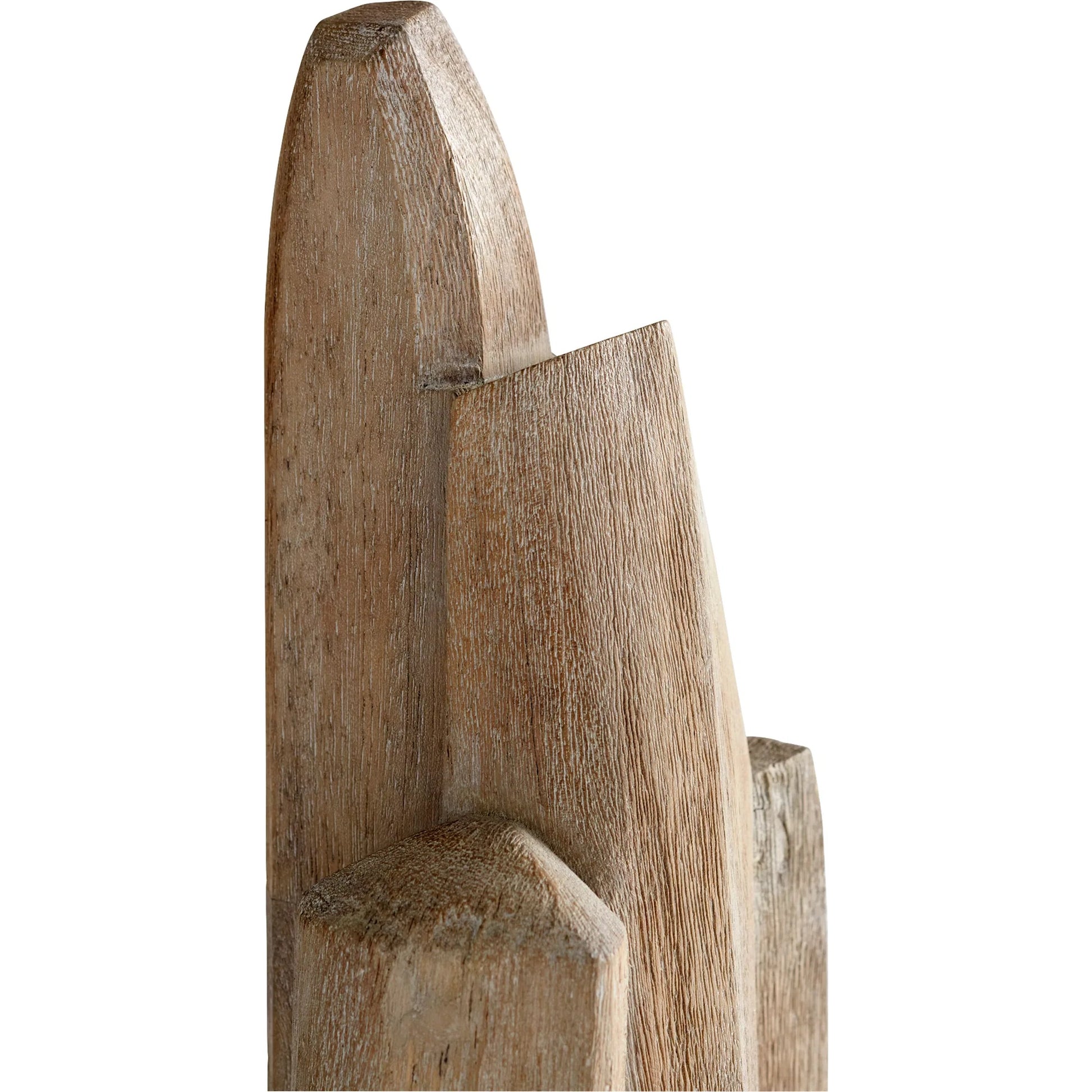 Tranquility Sculpture by Cyan Design in weathered grey. Made from wood in a modern style.