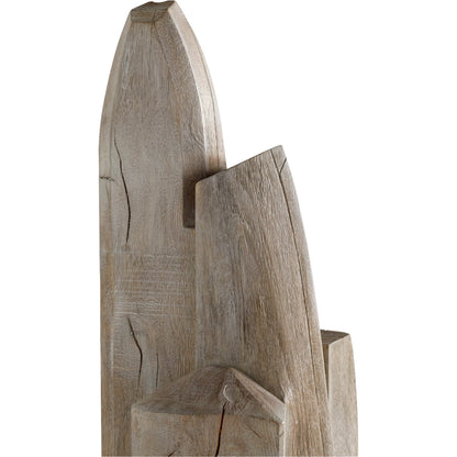 Tranquility Sculpture by Cyan Design in weathered grey. Made from wood in a modern style.