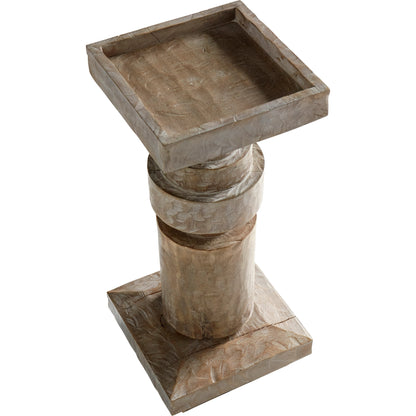 Control Sculpture by Cyan Design in weathered grey. Made from wood in a modern style.