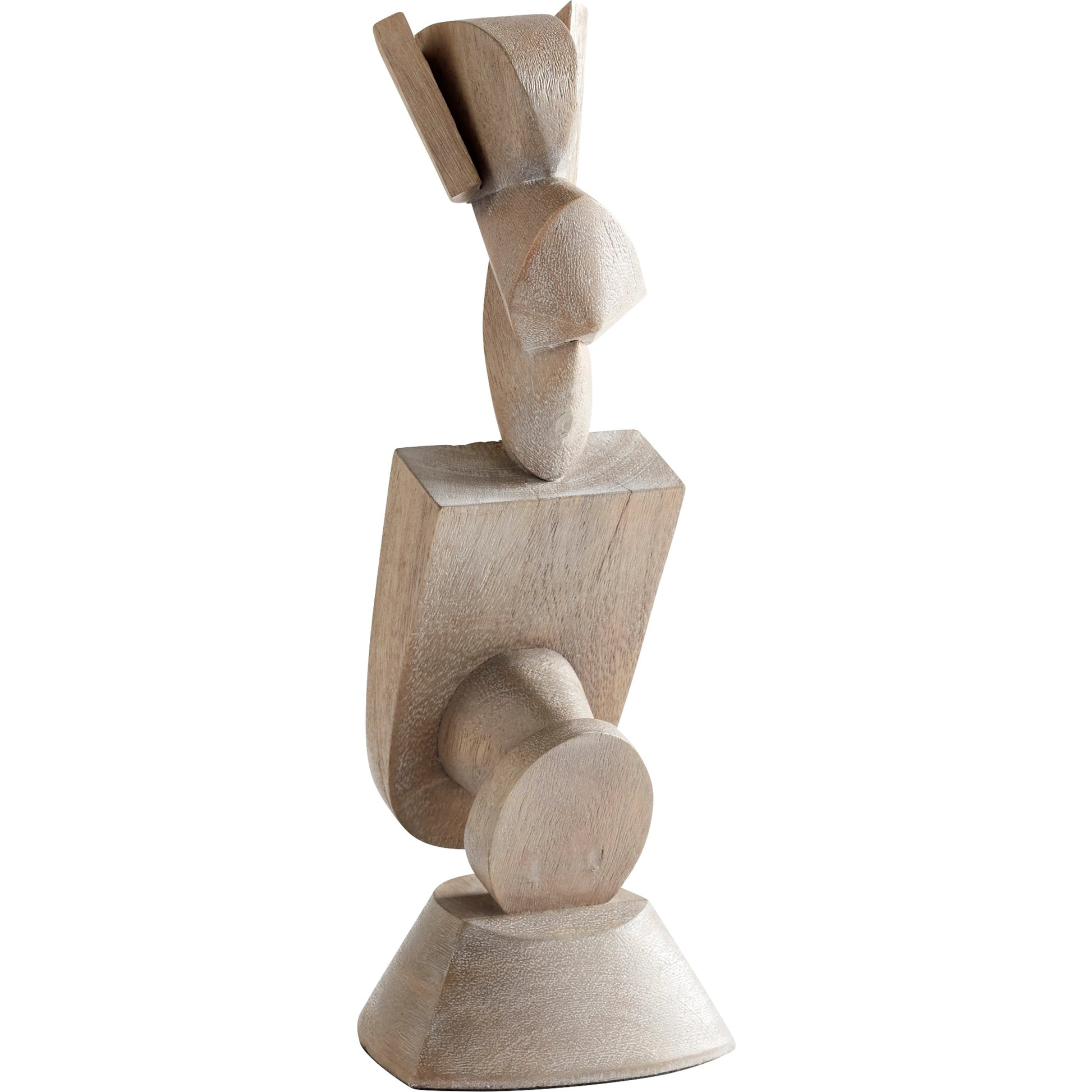 Protector Sculpture by Cyan Design in weathered grey. Made from wood in a modern style.