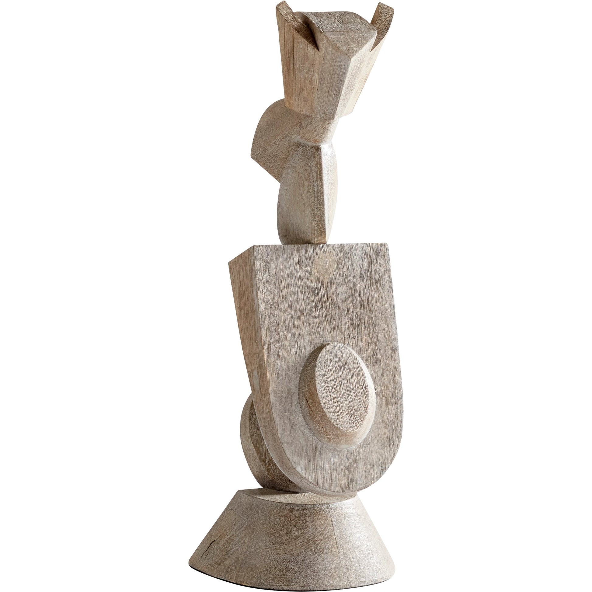 Protector Sculpture by Cyan Design in weathered grey. Made from wood in a modern style.