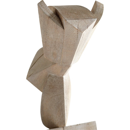 Protector Sculpture by Cyan Design in weathered grey. Made from wood in a modern style.