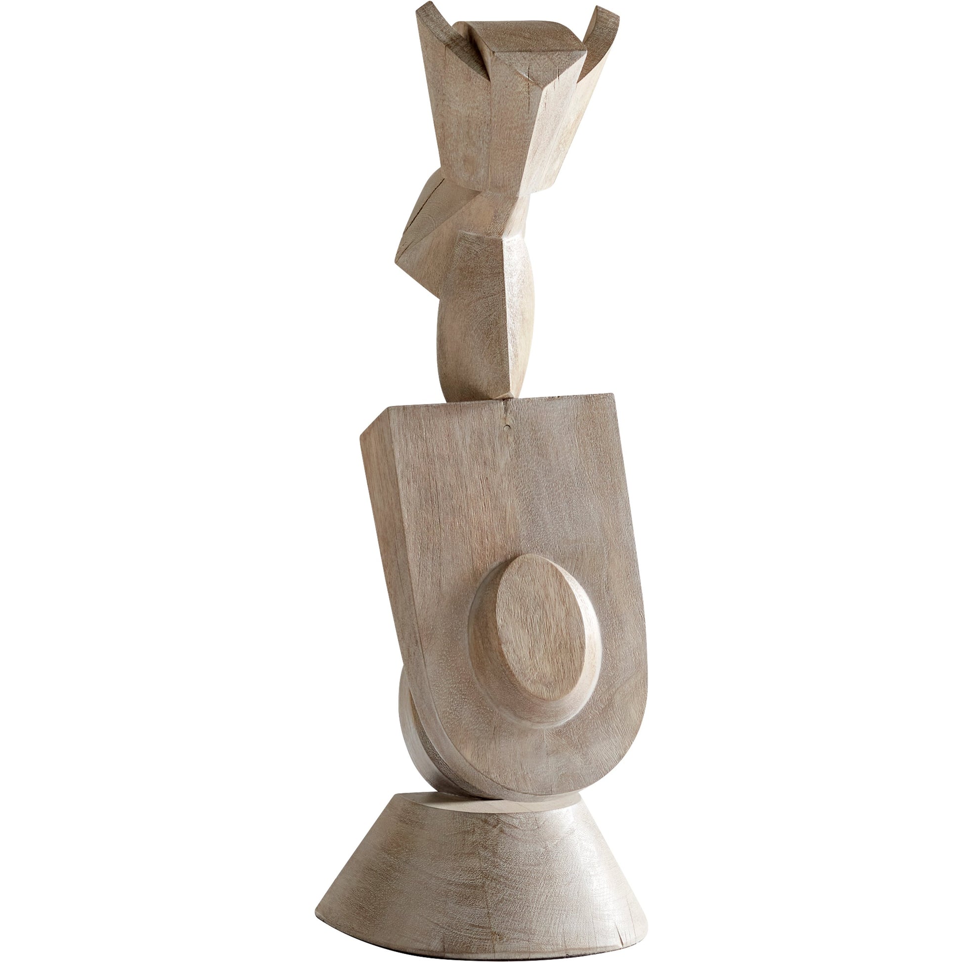 Protector Sculpture by Cyan Design in weathered grey. Made from wood in a modern style.