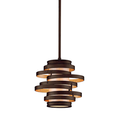 Vertigo Mini Pendant by Corbett. Made from hand crafted iron in a modern style.
