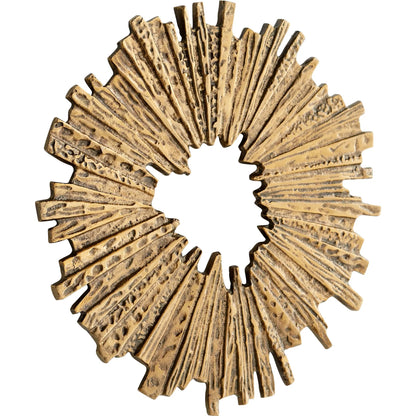 Abra Wall Decor by Cyan Design in antique brass. Made from aluminum in a modern style.