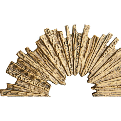 Abra Wall Decor by Cyan Design in antique brass. Made from aluminum in a modern style.