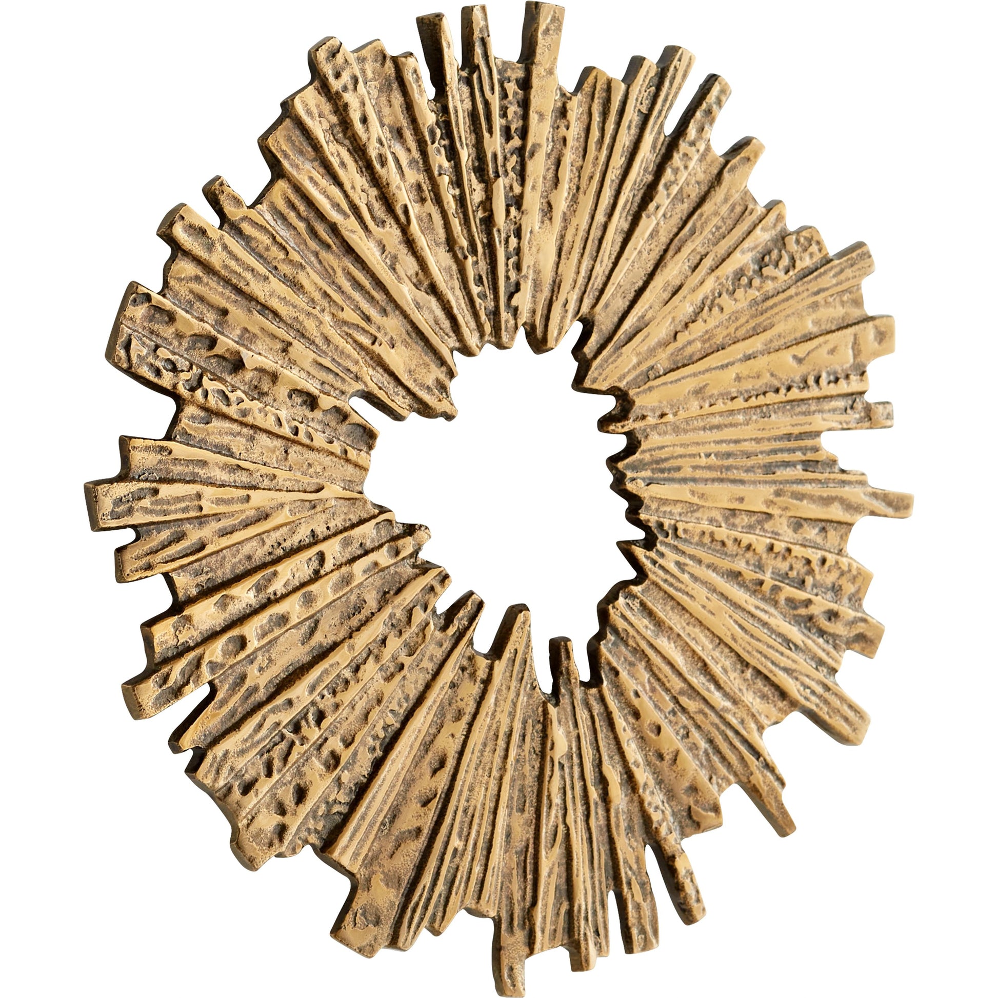 Abra Wall Decor by Cyan Design in antique brass. Made from aluminum in a modern style.