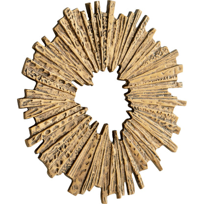 Abra Wall Decor by Cyan Design in antique brass. Made from aluminum in a modern style.