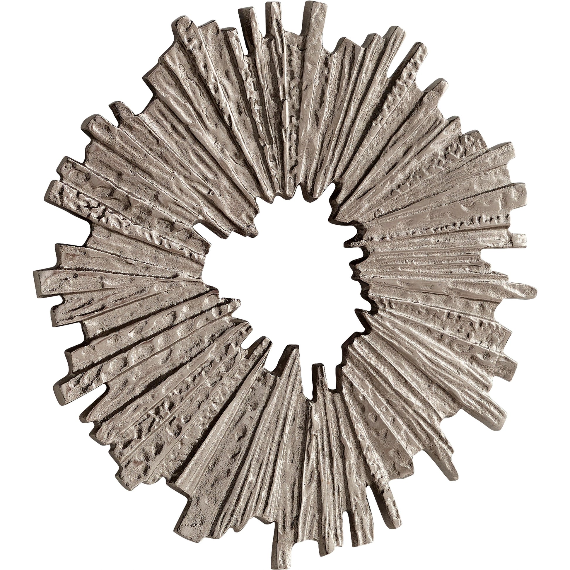 Cadabra Wall Decor by Cyan Design in antique nickel. Made from aluminum in a modern style.