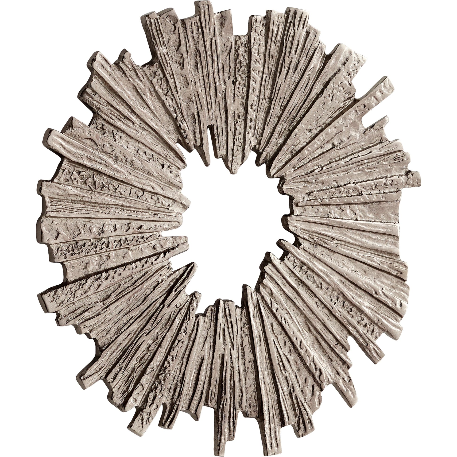 Cadabra Wall Decor by Cyan Design in antique nickel. Made from aluminum in a modern style.