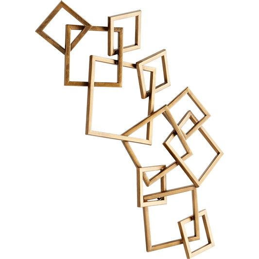 Bold Symphony Wall Decor by Cyan Design in antique brass. Made from iron in a modern style.