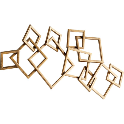 Bold Symphony Wall Decor by Cyan Design in antique brass. Made from iron in a modern style.