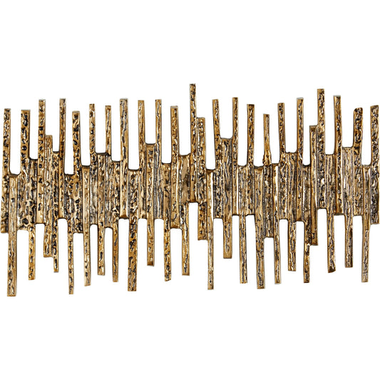 Ledger Wall Decor by Cyan Design in antique brass. Made from aluminum in a modern style.