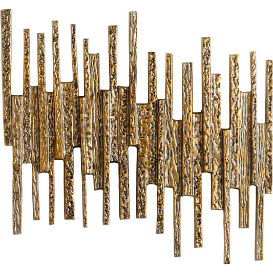 Ledger Wall Decor by Cyan Design in antique brass. Made from aluminum in a modern style.