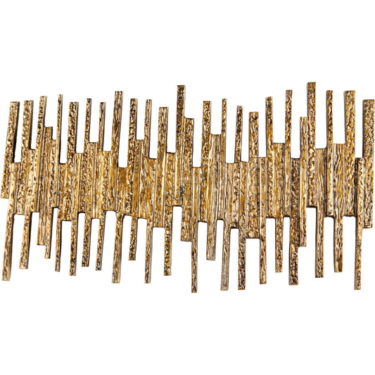 Ledger Wall Decor by Cyan Design in antique brass. Made from aluminum in a modern style.