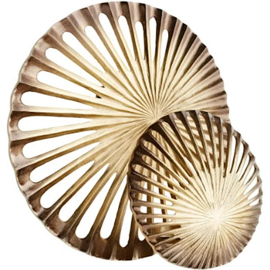 Spatial Wall Decor by Cyan Design in antique brass. Made from aluminum in a modern style.
