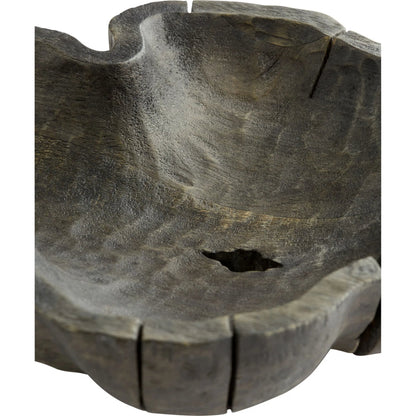 Bovina Tray by Cyan Design in black. Made from wood in a modern style.