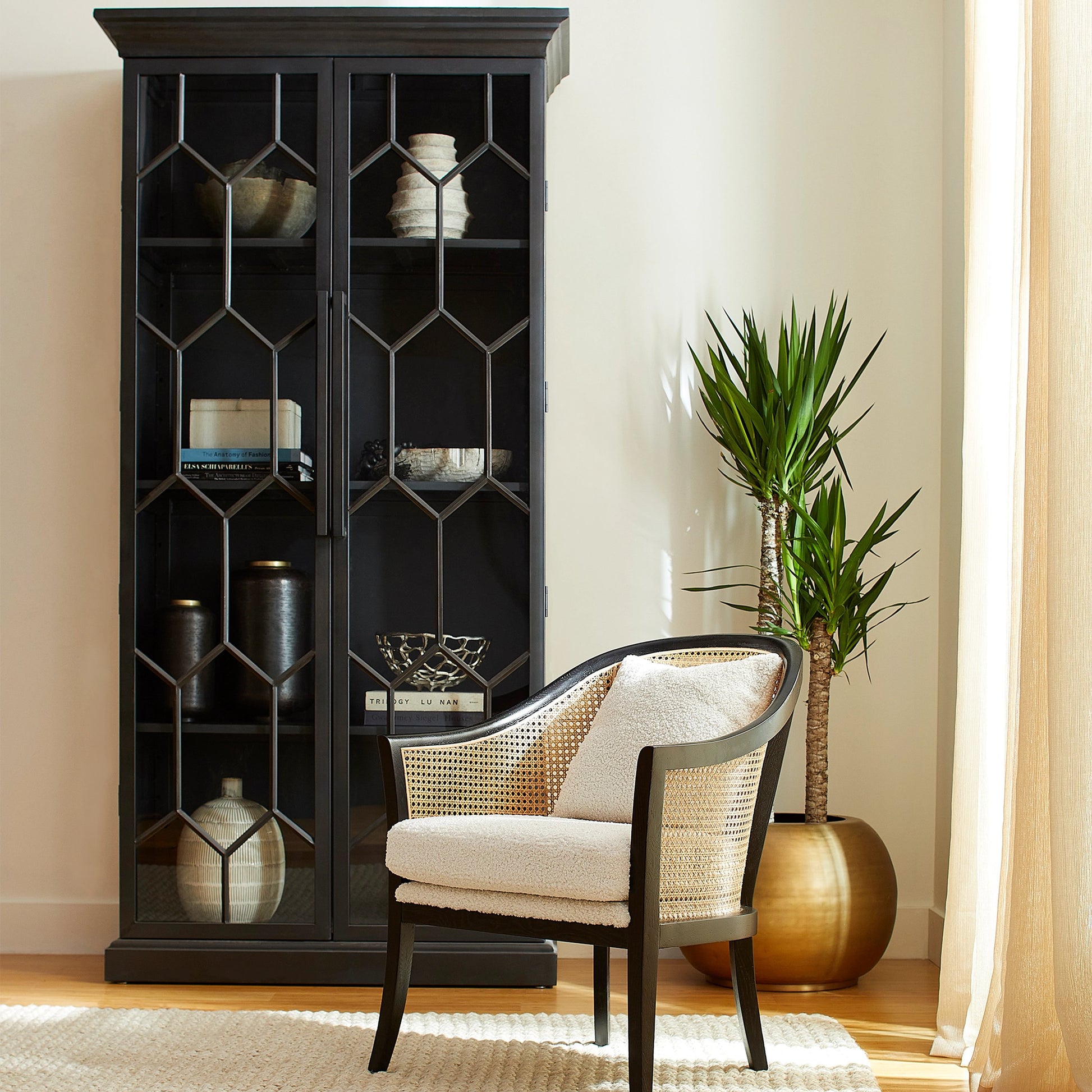 Corvus Planter by Cyan Design in gold. Made from iron in a modern style.