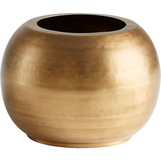 Corvus Planter by Cyan Design in gold. Made from iron in a modern style.