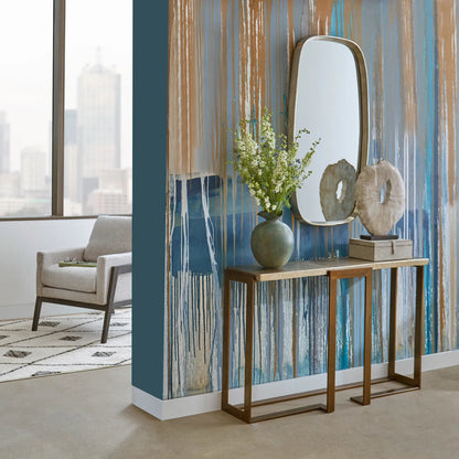 Vela Mirror by Cyan Design in silver. Made from aluminum, glass in a modern style.