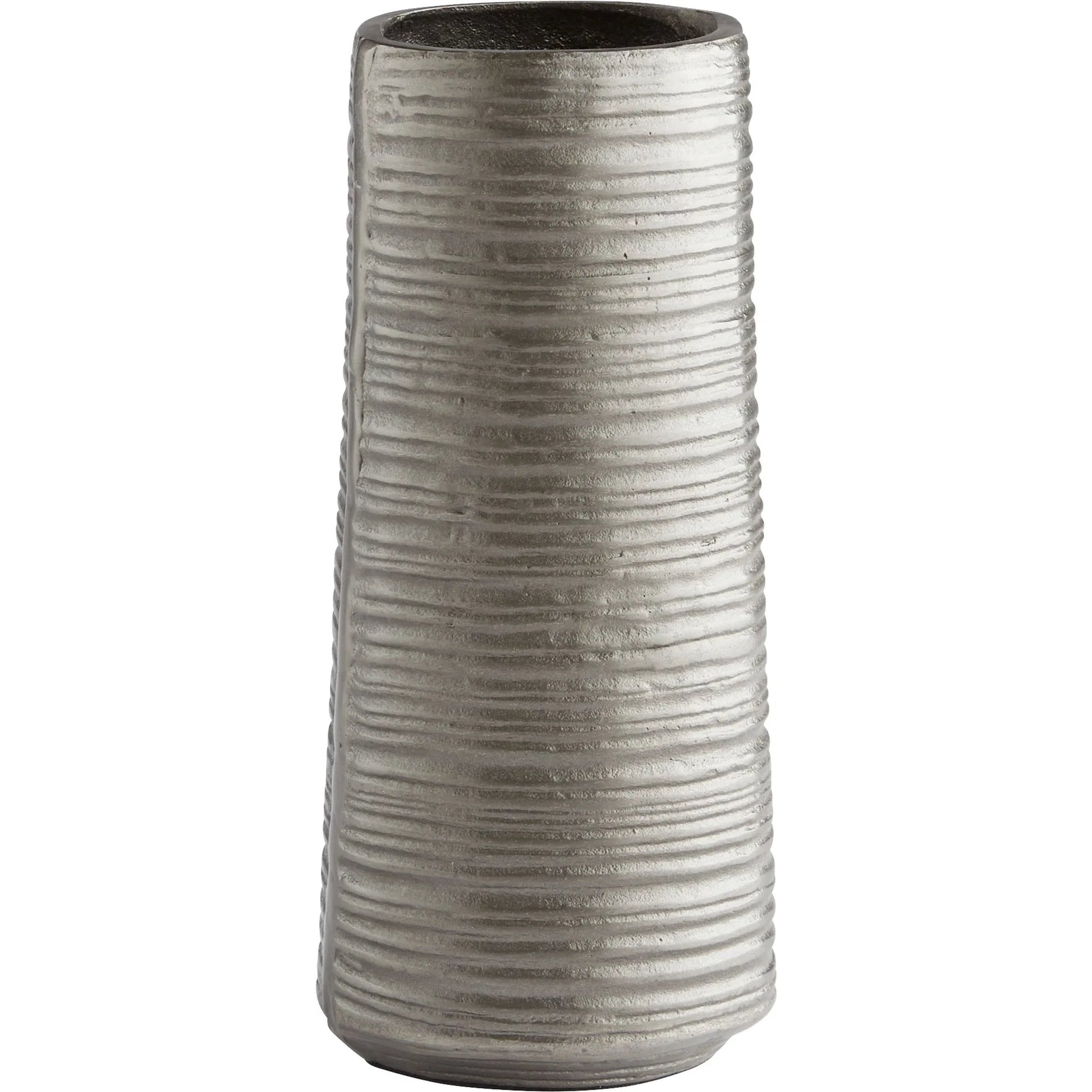 Jasper Vase by Cyan Design in zinc. Made from aluminum in a modern style.