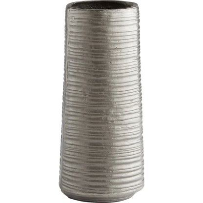 Jasper Vase by Cyan Design in zinc. Made from aluminum in a modern style.