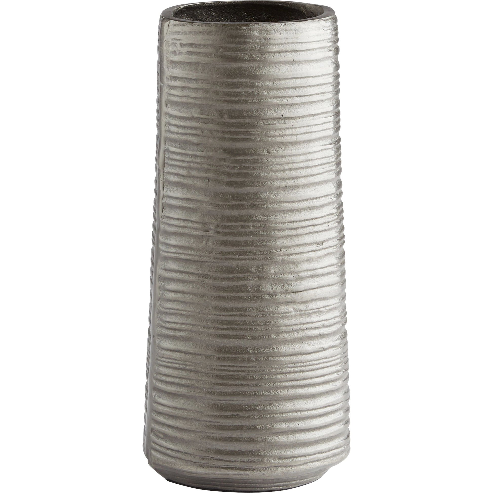 Jasper Vase by Cyan Design in zinc. Made from aluminum in a modern style.