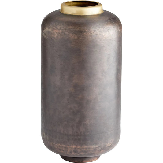 Akita Vase by Cyan Design in black. Made from iron in a modern style.