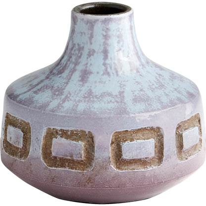 Bako Vase by Cyan Design in blue. Made from ceramic in a modern style.