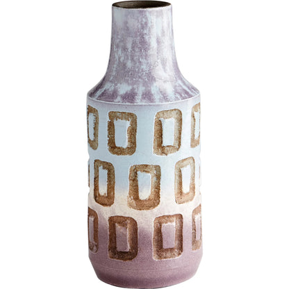 Bako Vase by Cyan Design in blue. Made from ceramic in a modern style.