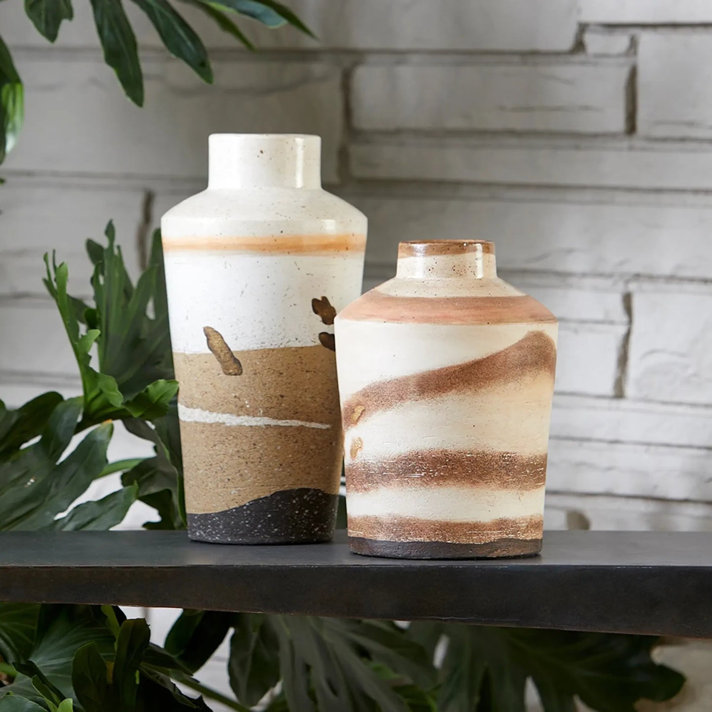 027 SI-1987155 | Lifestyle | Kota Vase by Cyan Design in multi color. Made from ceramic in a modern style.